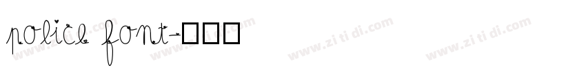 police font字体转换